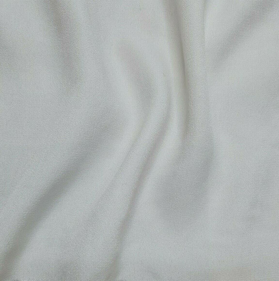 Georgette Viscose Polyester Fabric Black And Off White Colours 55" Wide