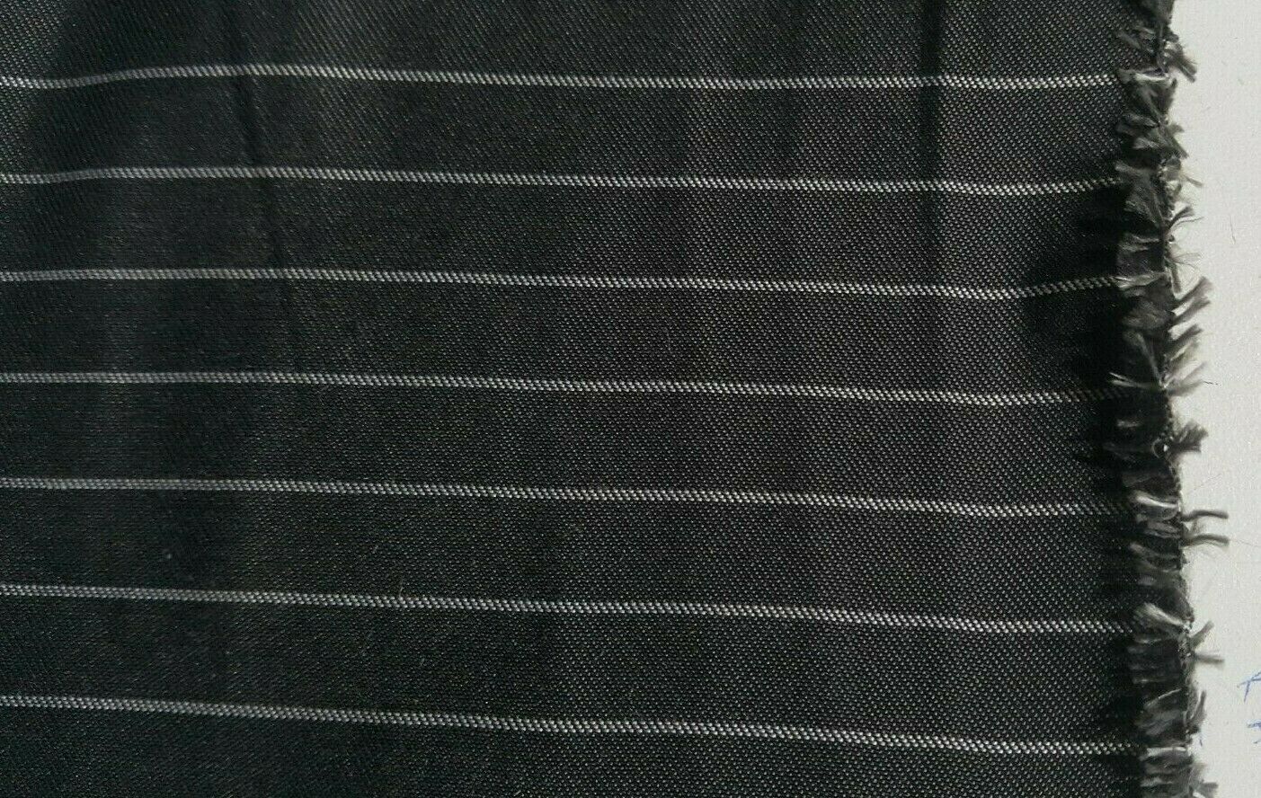 STRIPED DARK GREY TAFFETA FABRIC-SOLD BY THE METER