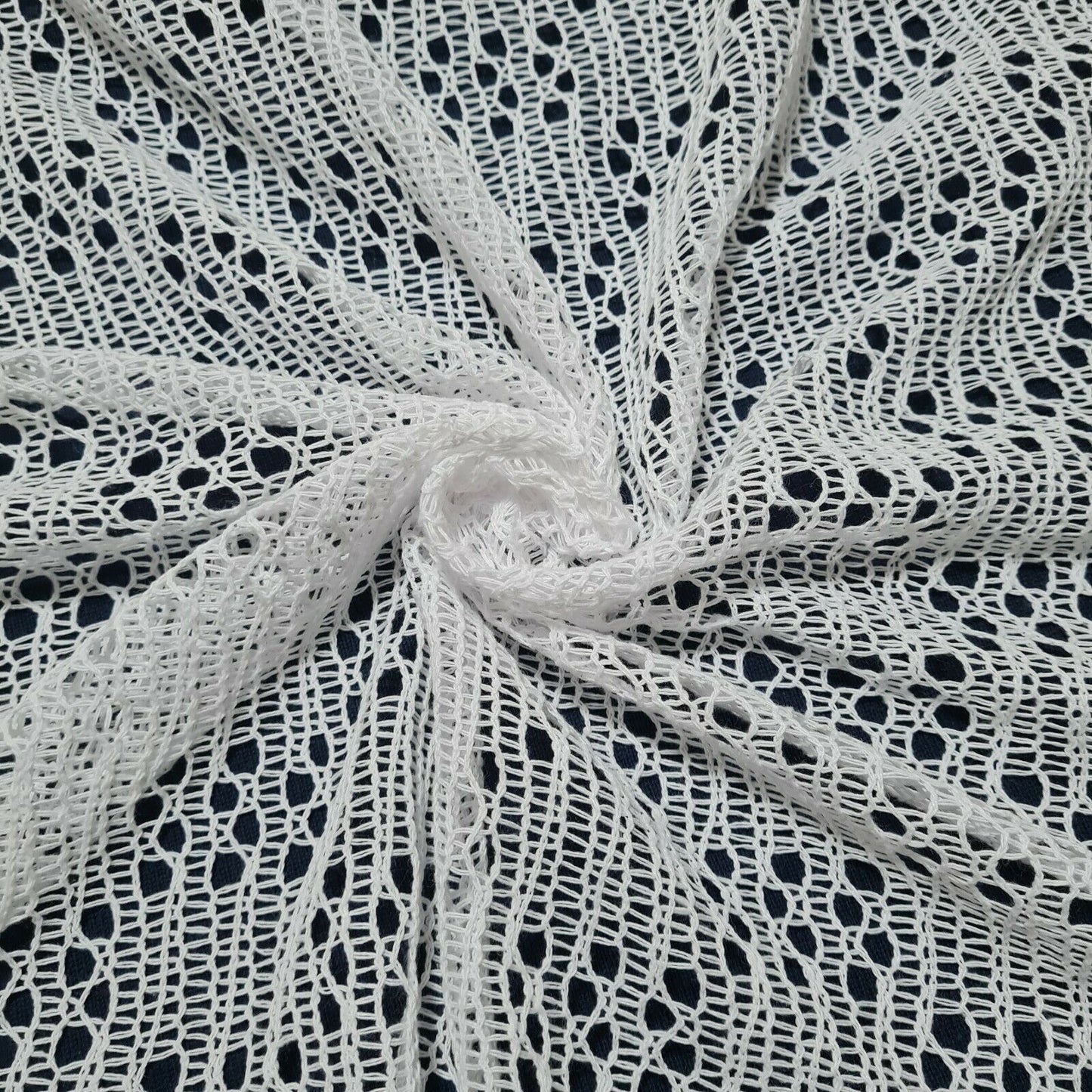 Cotton Polyester Lace Fabric 49" Wide Sold By The Metre