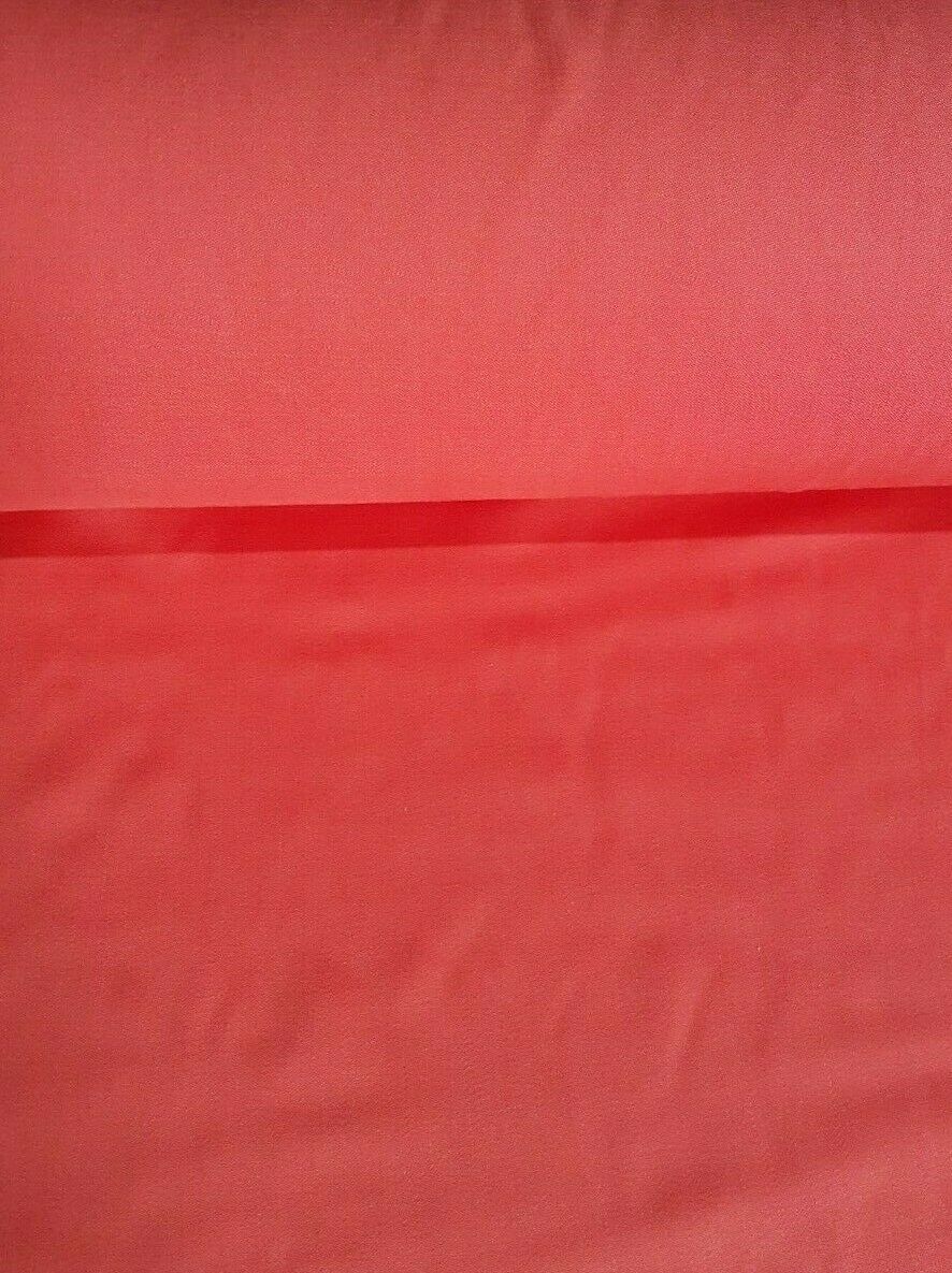 CORAL SATEEN TEXTURED 100% VISCOSE FABRIC - SOLD BY THE METER