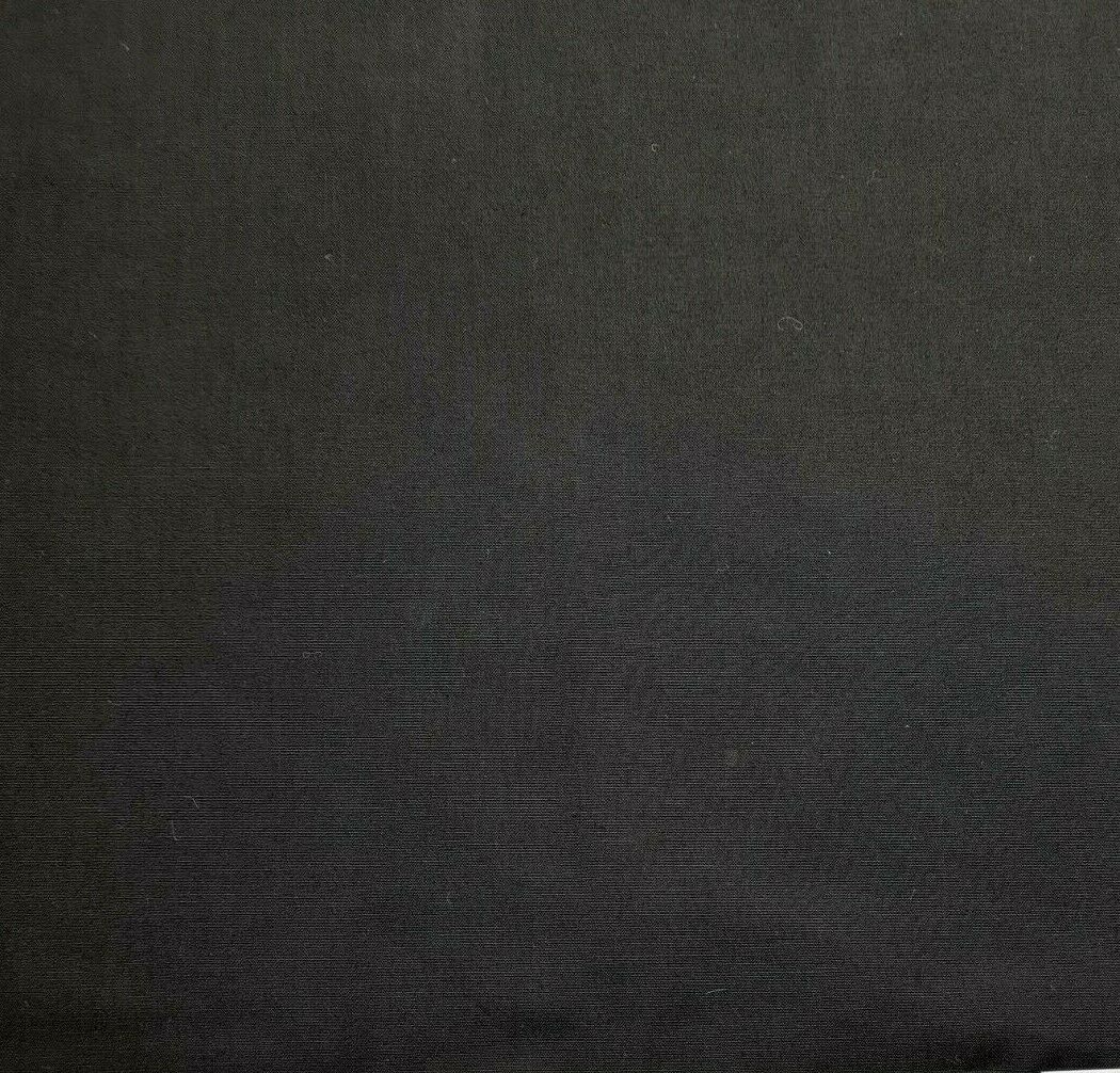 Cotton Popline Fabric Black And Khaki Colours 55" Wide Sold By Metre