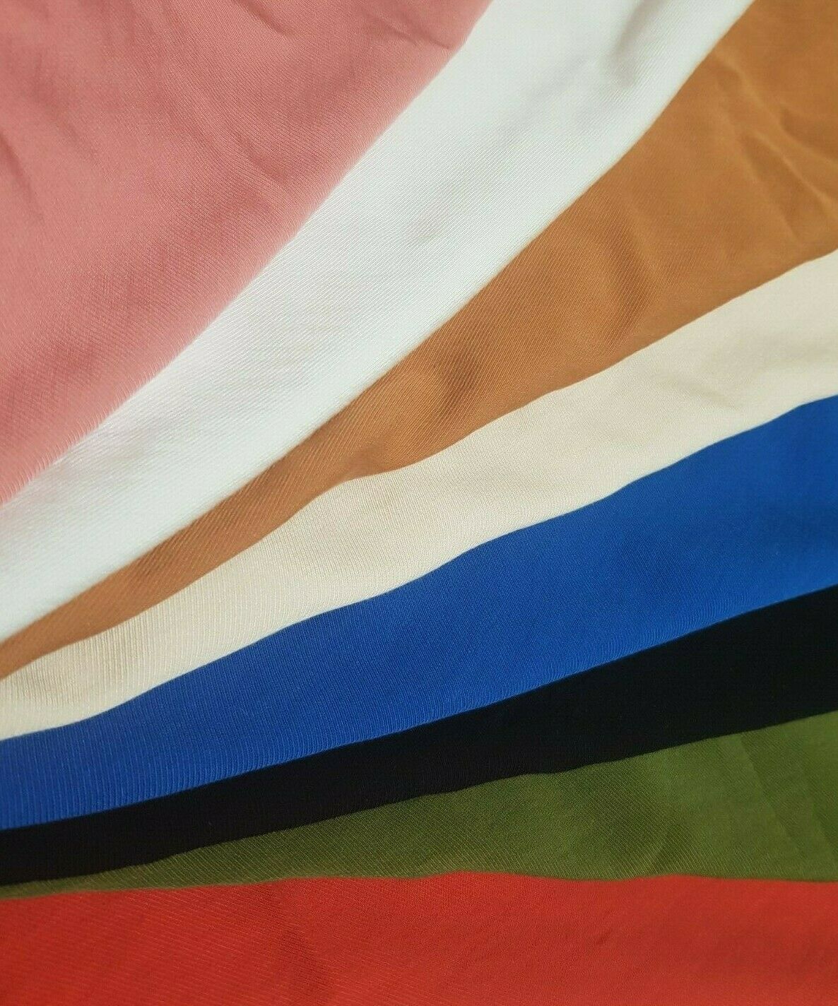 THIN DIAGONAL LINE VISCOSE NYLON FABRIC 10 COLOURS - SOLD BY THE METRE