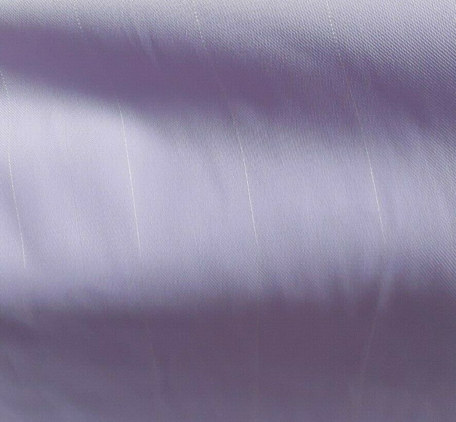 WHITE STRIPED LIGHT LILAC COLOUR GEORGETE FABRIC-SOLD BY THE METER