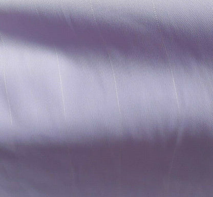 WHITE STRIPED LIGHT LILAC COLOUR GEORGETE FABRIC-SOLD BY THE METER