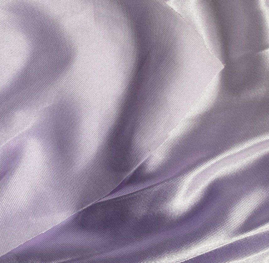 Satin Textured Jersey Lining Fabric Light Lilac Colour 55" wIDE