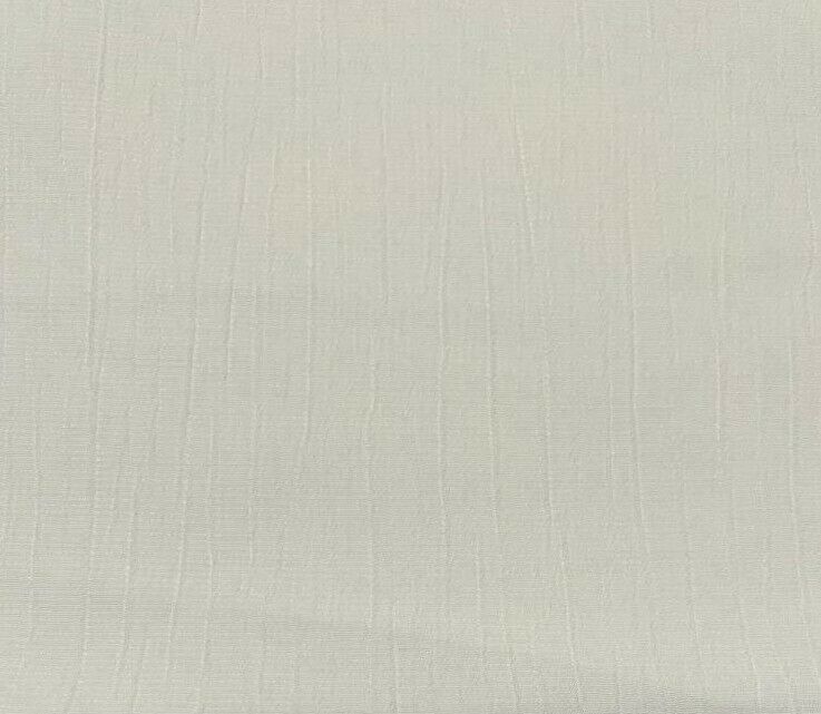 Viscose Polyester Fabric Off White Crinkle Effect 55" Sold By Metre