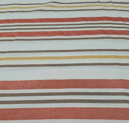 STRIPED THIN VISCOSE / POLYESTER FABRIC - SOLD BY THE METRE