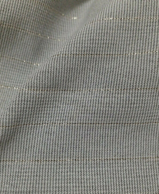 LUREX STRIPED THIN POLYESTER COTTON FABRIC - SOLD BY THE METRE