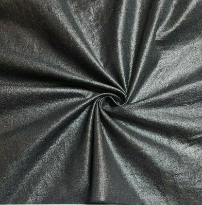 Cotton Voile Fabric Shiny Silver Print 55" Wide Sold By Metre