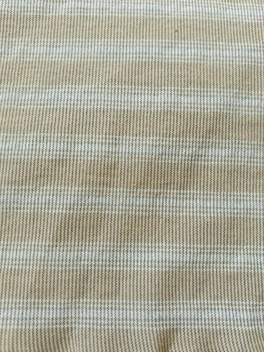 STRIPED THIN POLYCOTTON FABRIC - SOLD BY THE METRE