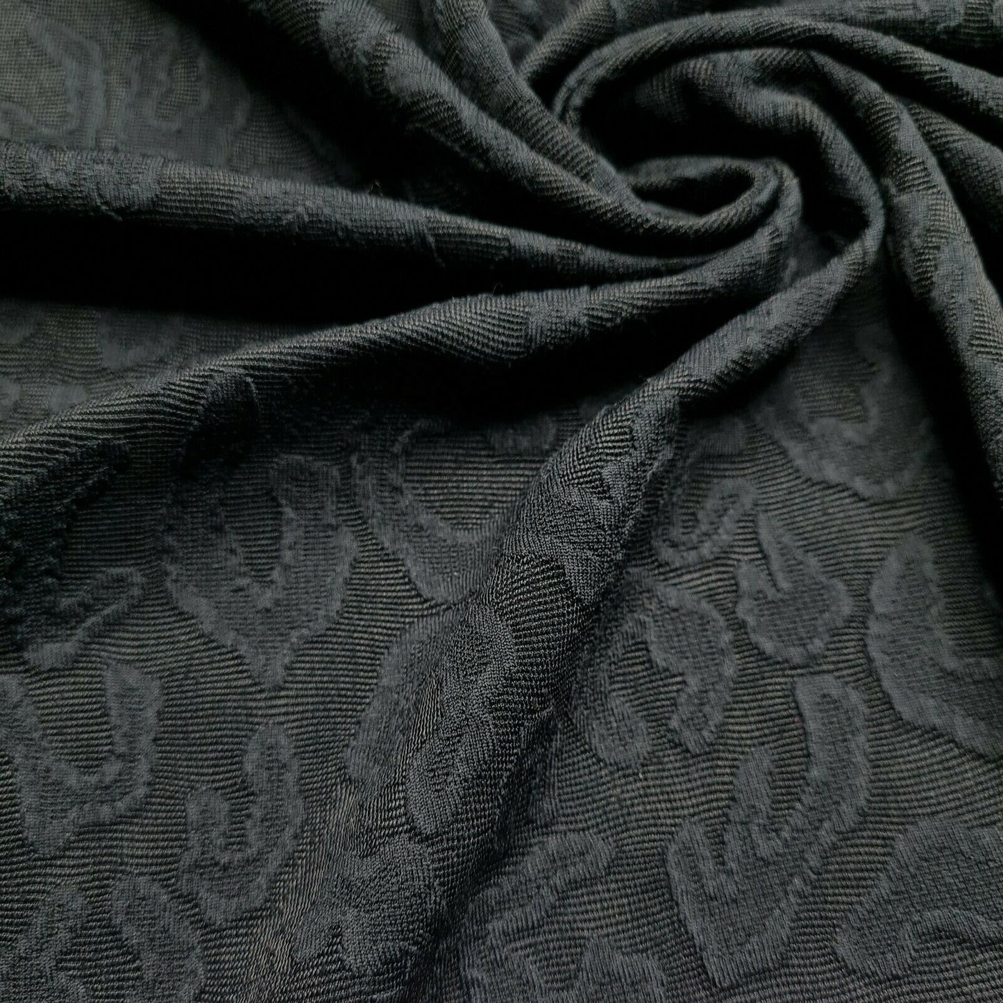 Dressmaking Knit Fabric Black Animal Figured 4 Way Stretch 55" Wide A1-211